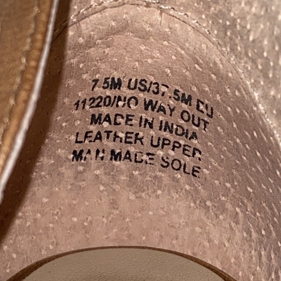 Diba True D'Orsay Leather Loafers Flats Shoes Womens 7.5 Tobacco Brown Slip On - Picture 11 of 12